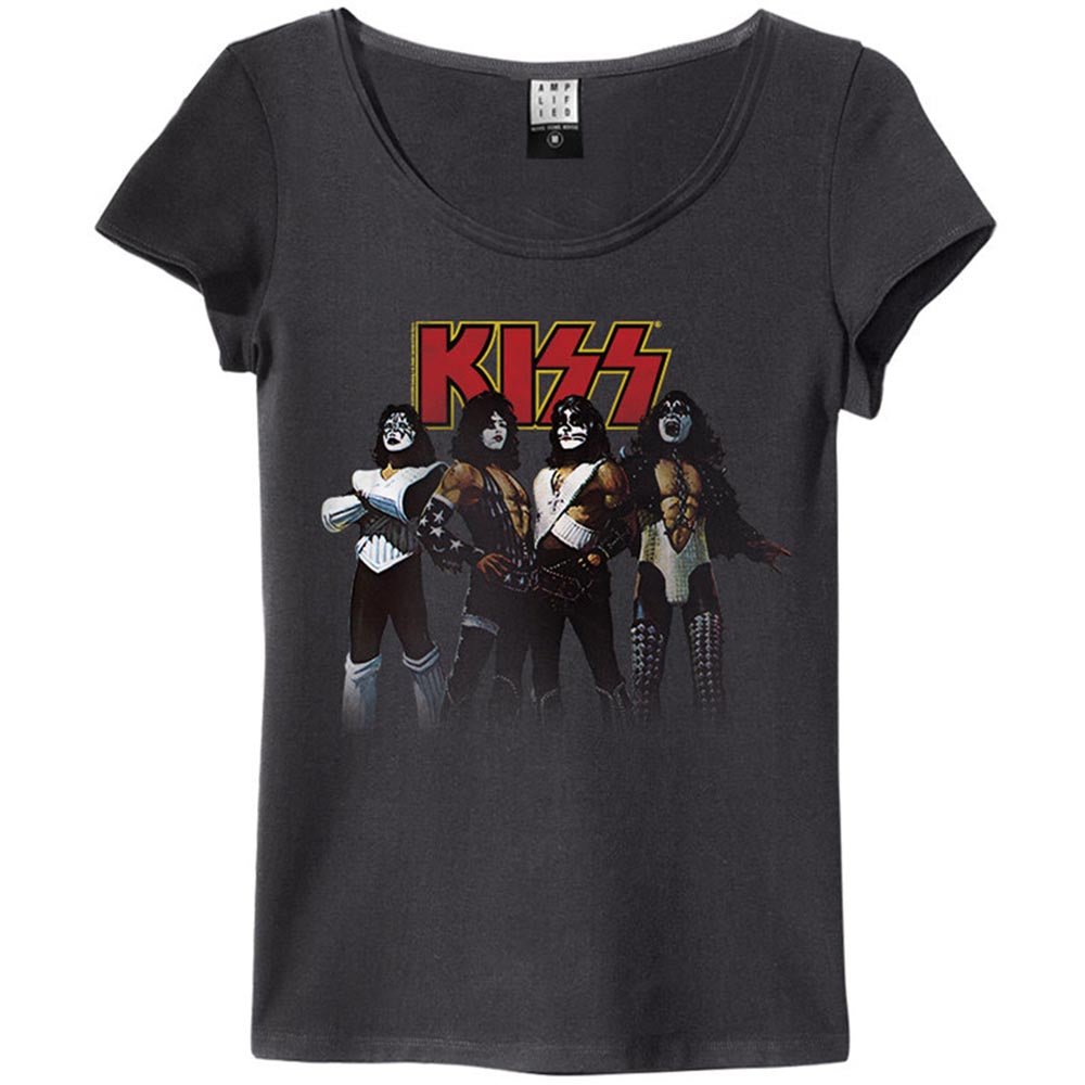 KISS キッス (エース・フレーリー 追悼 ) - ROCK GODS / Amplified( ブランド ) / Tシャツ / レディース - PGS